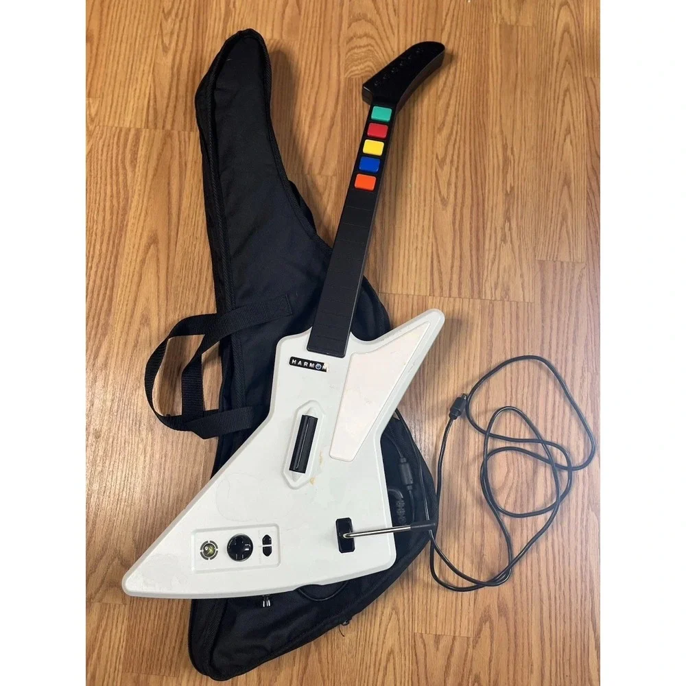 Guitar Hero Xbox 360 X-plorer Wired Red Octane Guitar Controller 95065 Working